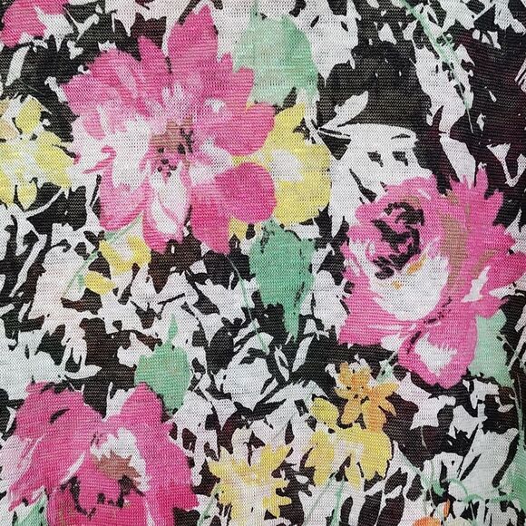 Lauren Ralph Lauren Floral Linen Tunic Blouse Top Size Large - Picture 7 of 7